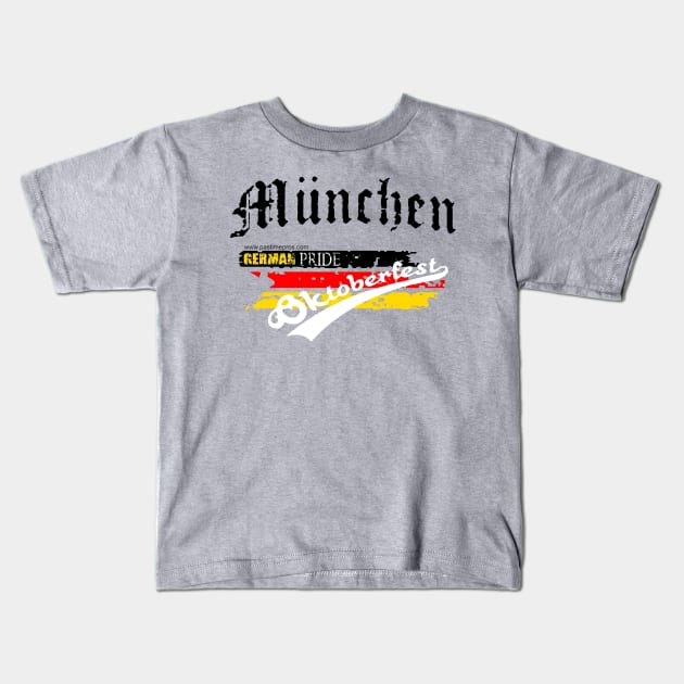 Oktoberfest German Pride Kids T-Shirt by Pastime Pros